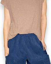 Load image into Gallery viewer, HELGA MAY Corduroy Barrel Leg Pants ~ Navy