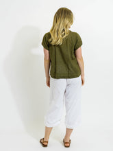 Load image into Gallery viewer, Mozaic Capricorn Top Plain ~ Olive Wash ~ Sz XS-XXL