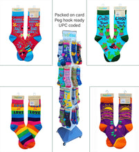 Load image into Gallery viewer, Peacock ~ Women's Crew Socks by FabDaz