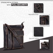 Load image into Gallery viewer, Greenwood Leather Lucy Ladies Cross Body Bag Lucy ~ Dark Brown