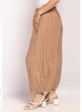 Load image into Gallery viewer, Colette Plain Barrel Leg Linen Pants ~ Teal