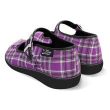 Load image into Gallery viewer, HCD Mary Janes ~ Purple Tartan