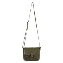 Load image into Gallery viewer, Greenwood Leather Julie Crossbody Satchel Bag ~ Olive Green