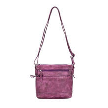 Load image into Gallery viewer, Greenwood Leather Nora Cross Body Bag ~ Purple