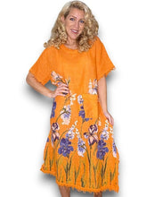 Load image into Gallery viewer, HELGA MAY Straight Fray Dress w/Pocket ~ Orange