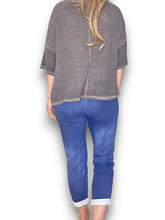 Load image into Gallery viewer, Helga May Cornelia Joggers ~ Denim Look Blue