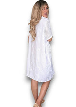 Load image into Gallery viewer, Helga May Linen C'est La Vie Easy Dress ~ White