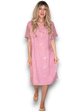 Load image into Gallery viewer, Helga May Linen C'est La Vie Easy Dress ~ Antique Berry