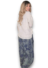Load image into Gallery viewer, HELGA MAY French Toille Barrel Linen Pants ~ Grey