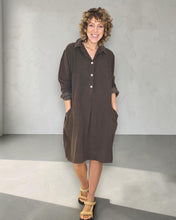 Load image into Gallery viewer, HELGA MAY Corduroy Shirt Dress ~ Coffee