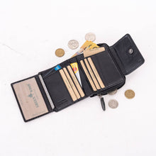 Load image into Gallery viewer, Greenwood Leather Tina Ladies' Wallet ~ Black