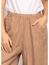 Load image into Gallery viewer, Colette Plain Barrel Leg Linen Pants ~ Teal