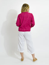 Load image into Gallery viewer, Mozaic Capricorn Top Plain ~ Hot Pink Wash ~ Sz XS-XXL