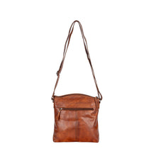 Load image into Gallery viewer, Greenwood Leather Elsa Diamond Weave Crossbody Bag ~ Cognac