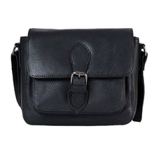 Load image into Gallery viewer, Greenwood Leather Julie Crossbody Satchel Bag ~ Black