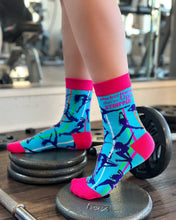 Load image into Gallery viewer, Workin' Harder Than an Ugly Stripper ~ Ladies Crew Socks by Fazdaz