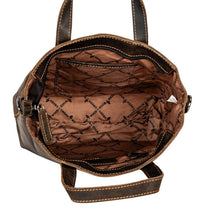 Load image into Gallery viewer, Greenwood Leather Panama Crossbody Tote Bag ~ Sandal