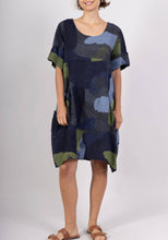 Load image into Gallery viewer, Colette Italian Made Linen Abstract Dress ~ Lilac