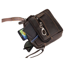 Load image into Gallery viewer, Greenwood Leather Oliver Small Cross Body Bag ~ Brown