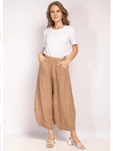 Load image into Gallery viewer, Colette Plain Barrel Leg Linen Pants ~ Teal