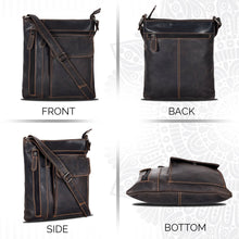 Load image into Gallery viewer, Greenwood Leather Lucy Ladies Cross Body Bag Lucy ~ Dark Brown