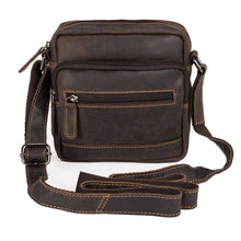 Load image into Gallery viewer, Greenwood Leather Oliver Small Cross Body Bag ~ Brown