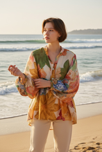 Load image into Gallery viewer, Colette Floral 100% Cotton Shirt ~ Marine