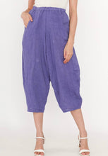Load image into Gallery viewer, Colette Plain Barrel Leg Linen Pants ~ Purple