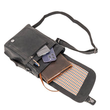 Load image into Gallery viewer, Greenwood Leather Hobart Shoulder Bag ~ Black