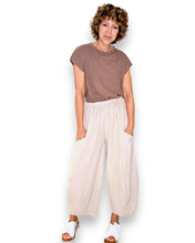 Load image into Gallery viewer, HELGA MAY Corduroy Barrel Leg Pants ~ Beige