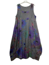 Load image into Gallery viewer, Colette Italian Made Linen Sleeveless Truffula Maxi Dress ~ L/Pink