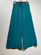 Load image into Gallery viewer, Colette Wide Leg Cotton Corduroy Trousers ~ Petrol Blue