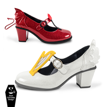 Load image into Gallery viewer, HCD Mid Heels ~ Angel & Demon Sz 40 ONLY