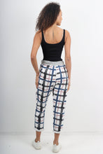 Load image into Gallery viewer, Italian Stretch Cotton Trousers ~ Geo Check ~ ONE SIZE