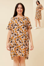 Load image into Gallery viewer, Caroline Morgan River Pebbles Shift Dress ~ Orange