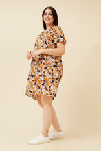 Load image into Gallery viewer, Caroline Morgan River Pebbles Shift Dress ~ Orange