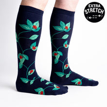 Load image into Gallery viewer, STRETCH-IT™ Luck Be A Lady Bug - Wide Calf Knee Highs by Sock it to Me