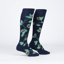 Load image into Gallery viewer, STRETCH-IT™ Luck Be A Lady Bug - Wide Calf Knee Highs by Sock it to Me