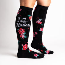 Load image into Gallery viewer, Stop & Smell The Roses - Knee Highs by Sock it to Me