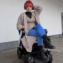 Load image into Gallery viewer, SNAG Super Opaque 120 Den Tights ~ Peacock