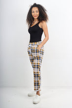Load image into Gallery viewer, Italian Stretch Cotton Trousers ~ Golf Plaid ~ ONE SIZE