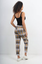 Load image into Gallery viewer, Italian Stretch Cotton Trousers ~ Golf Plaid ~ ONE SIZE