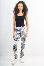 Load image into Gallery viewer, Italian Stretch Cotton Trousers ~ Camo ~ ONE SIZE