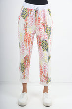 Load image into Gallery viewer, Italian Stretch Cotton Trousers ~ Multi Leaf ~ ONE SIZE