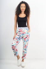 Load image into Gallery viewer, Italian Stretch Cotton Trousers ~ Flower Bomb ~ ONE SIZE