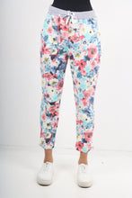 Load image into Gallery viewer, Italian Stretch Cotton Trousers ~ Flower Bomb ~ ONE SIZE