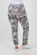 Load image into Gallery viewer, Italian Stretch Cotton Trousers ~ Autumn Paisley