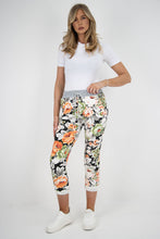 Load image into Gallery viewer, Italian Stretch Cotton Trousers ~ Spring Garden