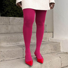 Load image into Gallery viewer, SNAG Super Opaque 120 Den Tights ~ Anemone