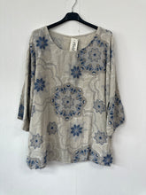Load image into Gallery viewer, Italian Made Cotton Top Mandala ~ Beige Sz 8-18